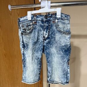 True Religion Light Blue Denim Shorts